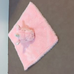 Parents Choice Pink Unicorn Lovey Security Blanket Stuff Animal Toy Plush